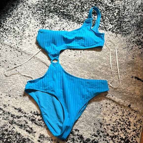 NWOT aerie blue one piece - Picture 2 of 7